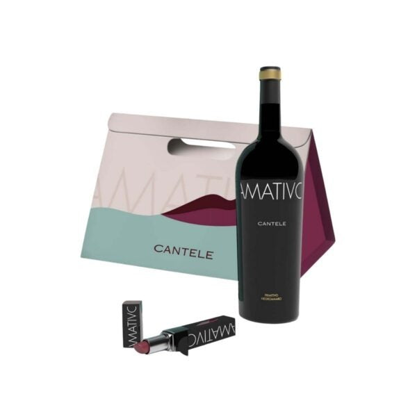 Cantele Amativo Salento Igt con Rossetto 2023 – Cofanetto Rosso Amativo