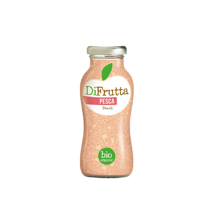 Succo di Pesca Bio DiFrutta Cortese 0,2L — Bevanda Biologica Italia — Spremuta Naturale