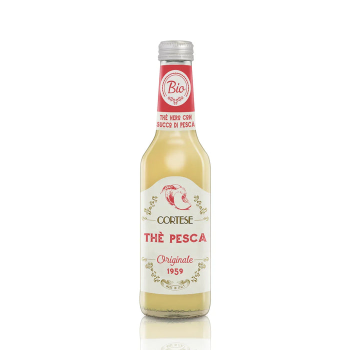 Thè Pesca Originale Bio Cortese 0,275L — Bevanda Tè Pesca — Ricetta dal 1959