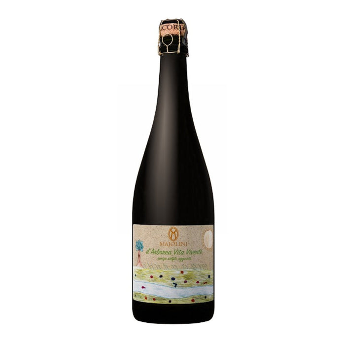 Franciacorta DOCG Vita Vivente Dosaggio Zero Majolini 0,75L — Spumante Biologico Lombardia — Affinato senza Solfiti Aggiunti
