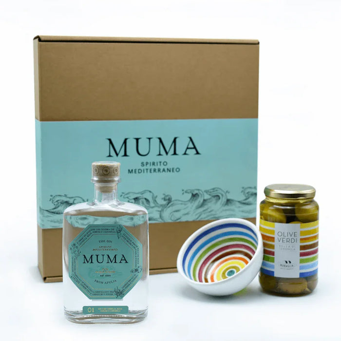 Muma Gin Tris Oliva 0,5L — Gin Botanico — Confezione Regalo