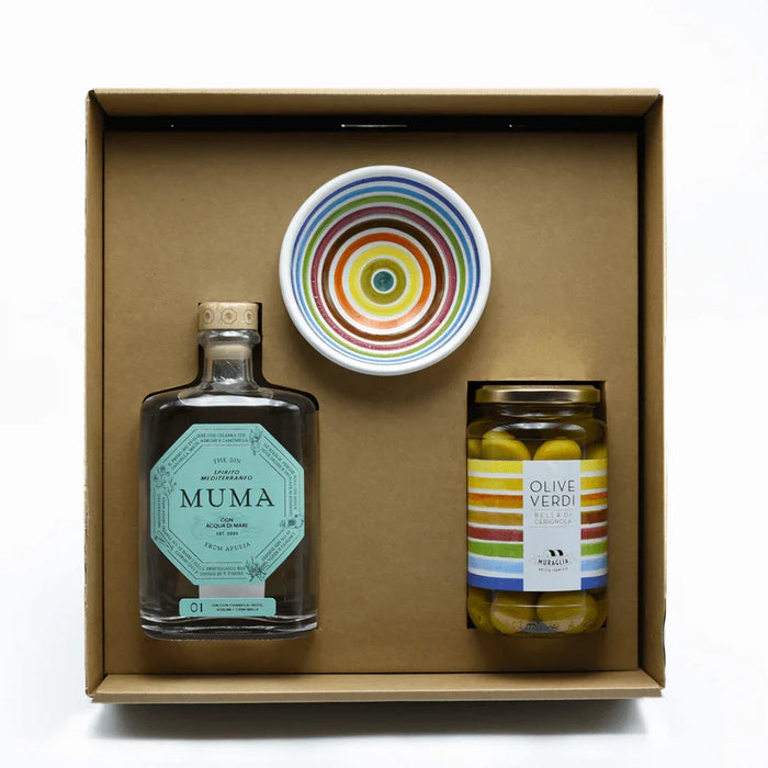 Muma Gin Tris Oliva 0,5L — Gin Botanico — Confezione Regalo