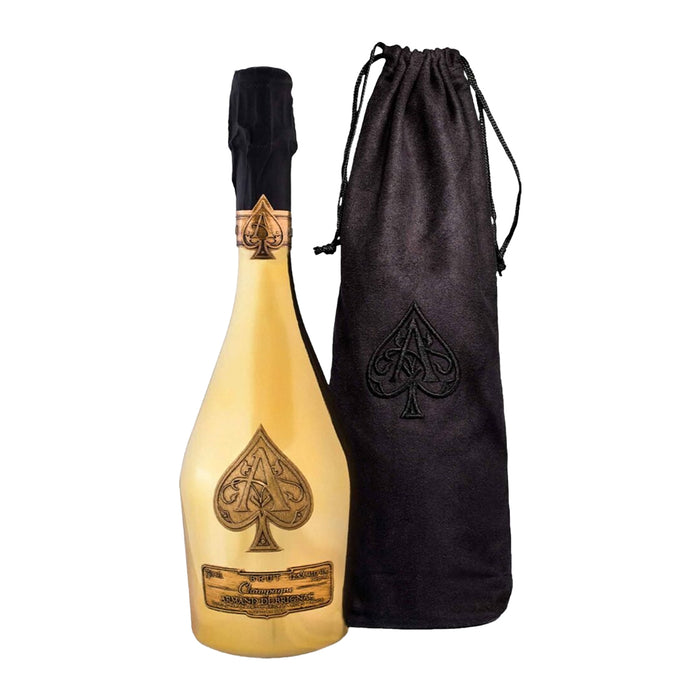 Champagne Brut Gold Velvet Bag - Armand De Brignac