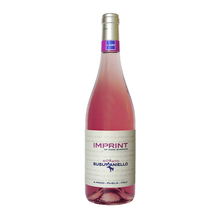 Imprint Susumaniello Rosato Salento IGP 2022 A Mano 0,75L — Vino Rosato Puglia