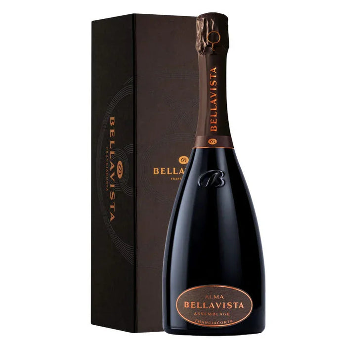Franciacorta DOCG Alma Assemblage 2 Extra Brut Bellavista 0,75L — Spumante Lombardia — Confezione Cofanetto