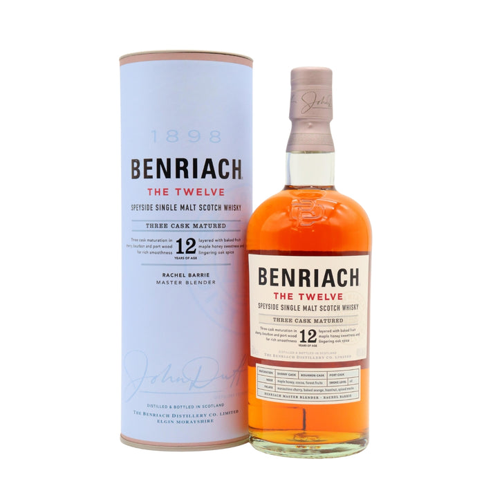 BenRiach The Original Twelve 12 Years Single Malt Scotch Whisky 0,7L — Speyside