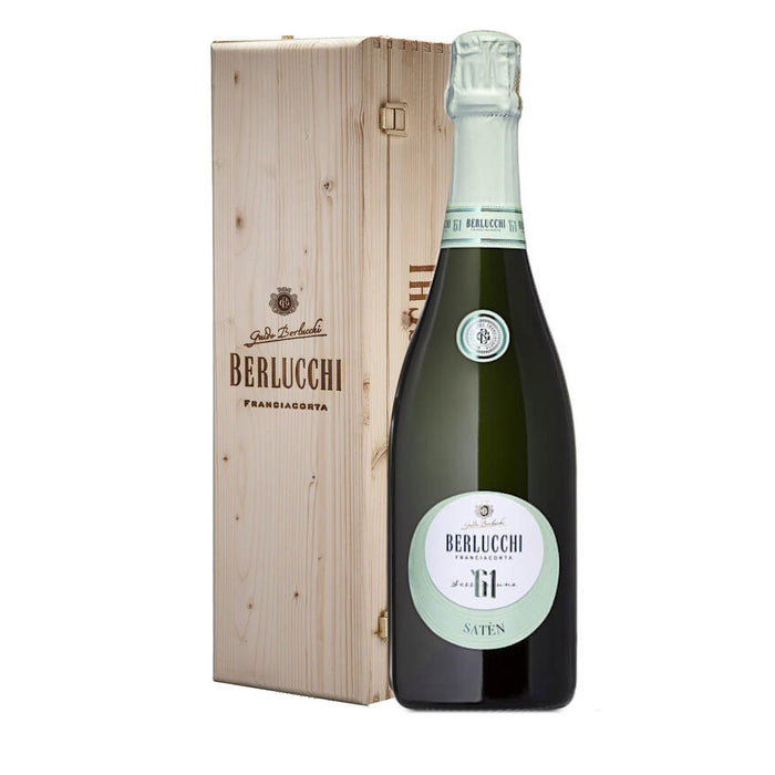 Franciacorta DOCG 61 Satèn Berlucchi 0,75L — Spumante Lombardia — Affinato in Legno