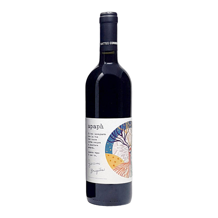 Apapà Nebbiolo 2017 Matteo Correggia 0,75L — Vino Rosso Piemonte — Affinato in Barrique