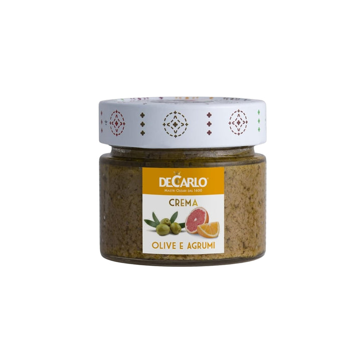 Crema di Olive Verdi agli Agrumi 130g - De Carlo