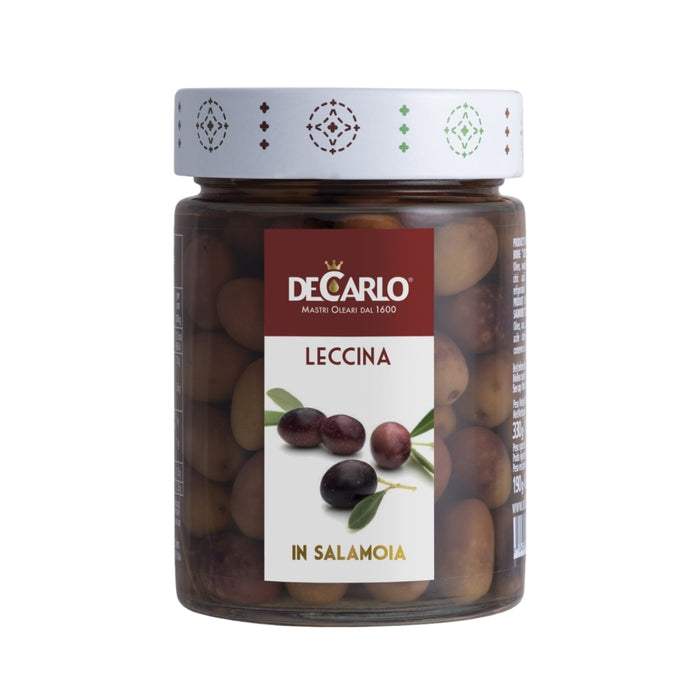 Olive Leccina Bontà 330ml - De Carlo