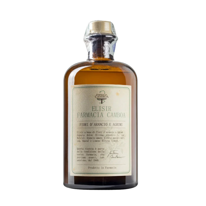 Elisir Fiori d'Arancio e Agrumi Farmacia Camboa 5L — Amaro Italiano — Infuso di Agrumi e Fiori d'Arancio