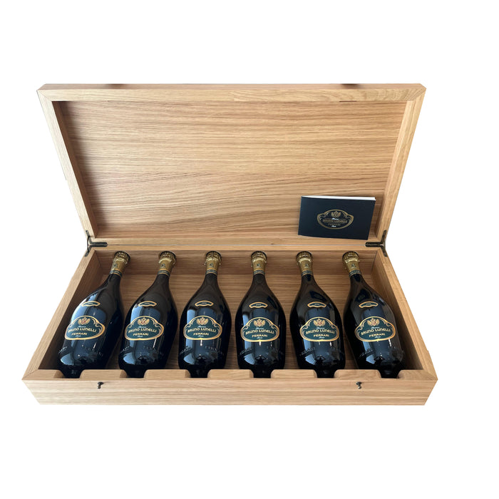 Cassa Legno 6 Bruno Lunelli 2006 Trento DOC Ferrari