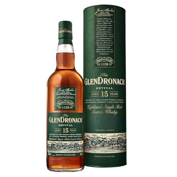 Glendronach Revival 15 Years Old Single Malt Scotch Whisky 0,7L — Highland