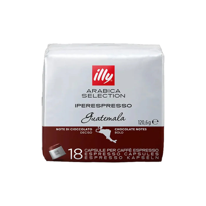Illy Caffè Capsule Iperespresso Selezione Guatemala 18 Pezzi — Caffè Macinato Guatemala — Tostatura Media