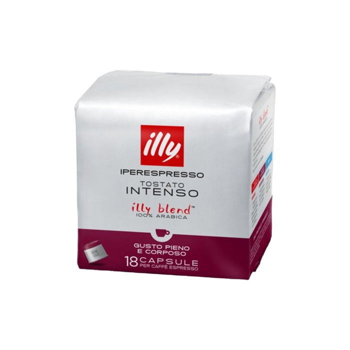 Illy Caffè Capsule Iperespresso Intenso 18 Pz — Caffè Tostato Medio-Scuro — Compatibile Illy