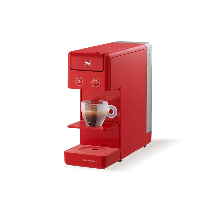 Illy Y3.3 Espresso Machine Rossa — Macchina da Caffè Iperespresso — Design Italiano