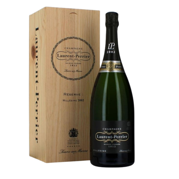 Champagne AOC Millésimé Réserve 2002 Laurent Perrier 1,5L Magnum — Champagne Affinato in Legno