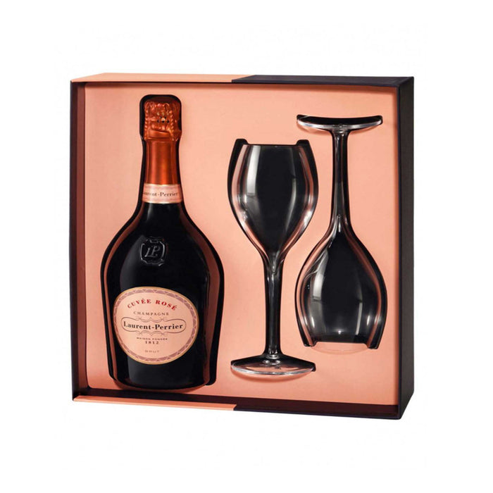 Champagne Rosé Cuvée Confezione Calici - Laurent Perrier