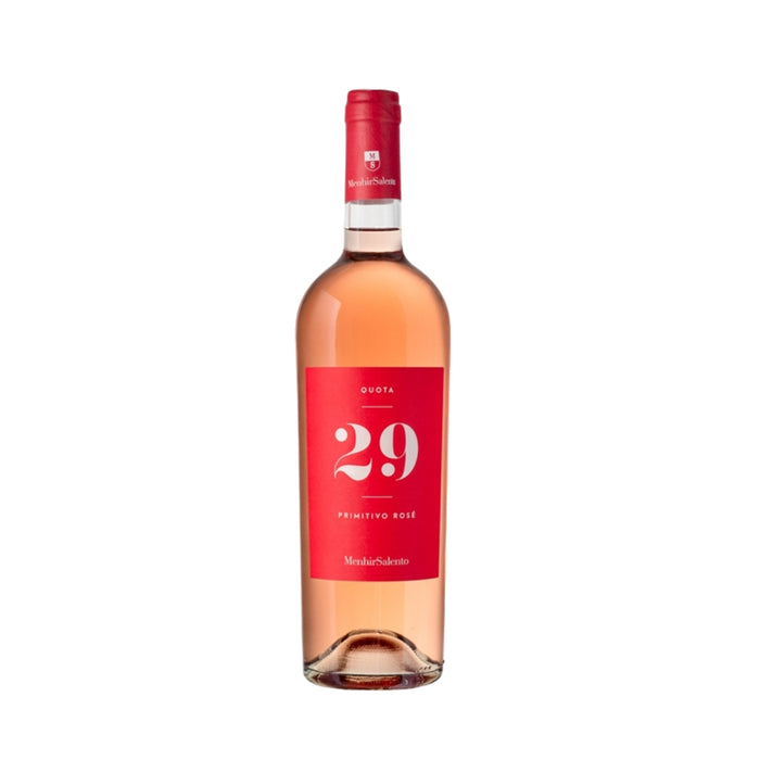 Quota 29 Primitivo Rosato Salento IGP 2025 Cantina Menhir 0,75L — Vino Rosato Puglia