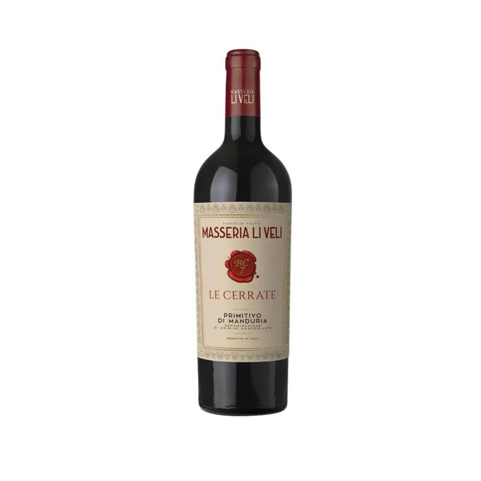 Le Cerrate Primitivo di Manduria DOC 2023 Masseria Li Veli 0,75L — Vino Rosso Puglia Primitivo