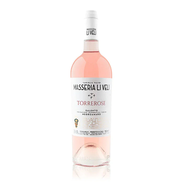 Torrerose Negroamaro Salento IGT 2025 Masseria Li Veli 0,75L — Vino Rosato Puglia