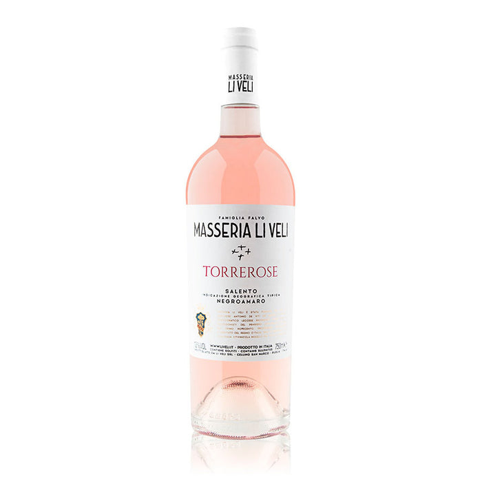 Torrerose Negroamaro Salento IGT 2025 Masseria Li Veli 0,75L — Vino Rosato Puglia