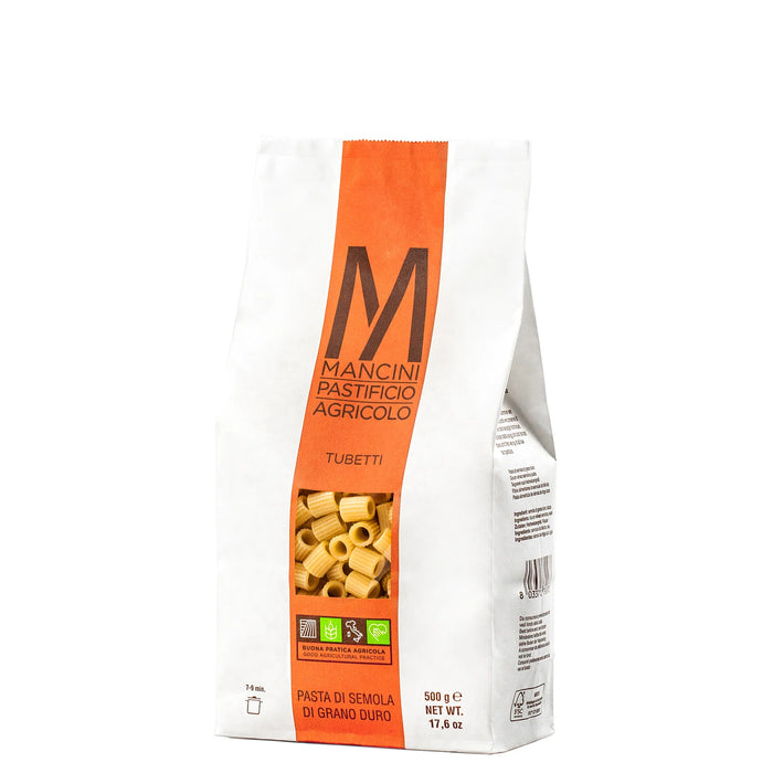 Pasta Tubetti Mancini 500g — Pasta Italiana — Trafilata al Bronzo
