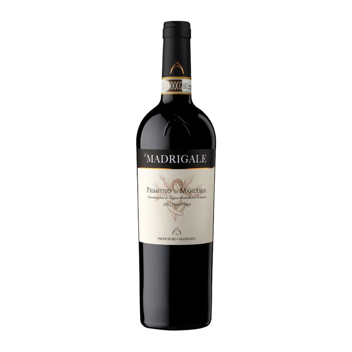 Primitivo di Manduria DOCG Madrigale Dolce Naturale 2022 Produttori di Manduria 0,75L — Vino Dolce Puglia Primitivo