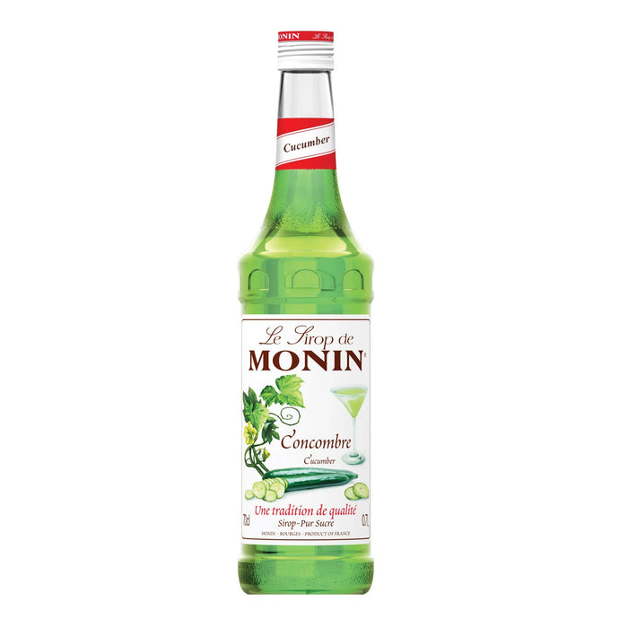 Monin Sciroppo Cetriolo 0,7L — Sciroppo Aromatico Francese — Concentrato per Bevande