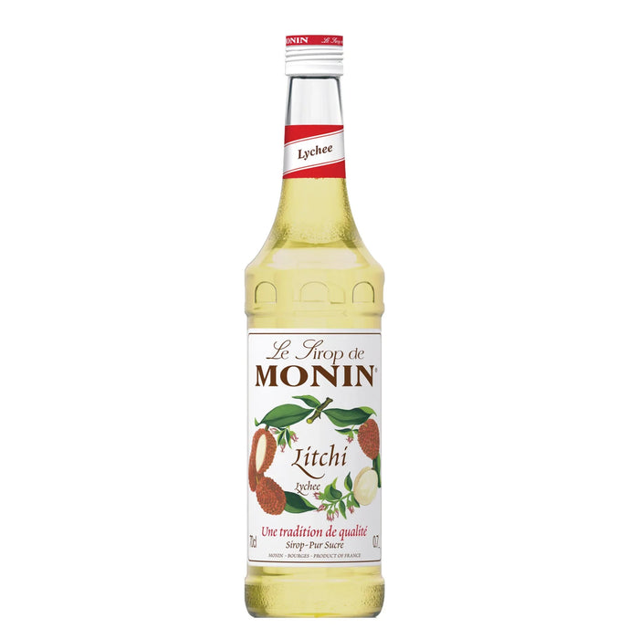 Sciroppo Litchi Monin 0,7L — Sciroppo Aromatico — Concentrato per Bevande