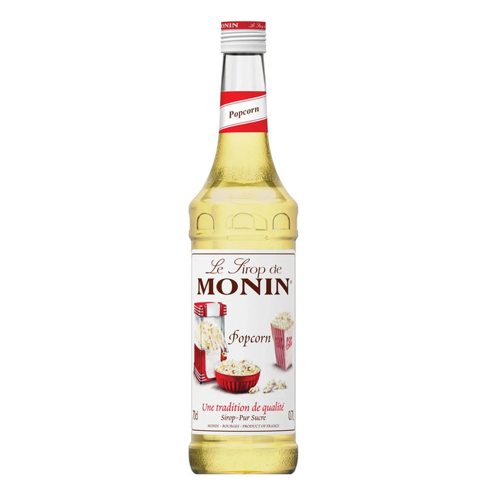Monin Sciroppo Pop Corn 0,7L — Sciroppo Aromatico — Aroma Caramello e Mais Tostato