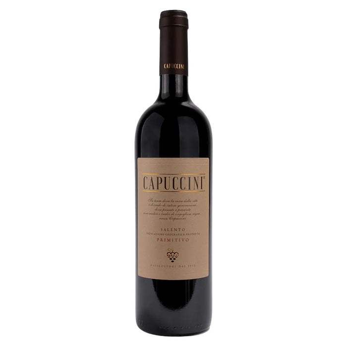Capuccini Primitivo Salento IGP 2023 Marulli 0,75L — Vino Rosso Puglia Primitivo
