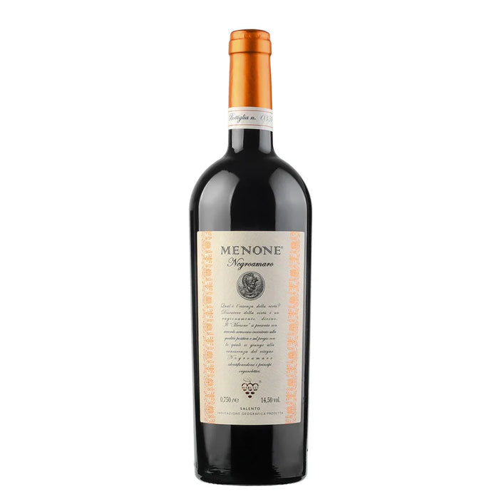 Menone Negroamaro Salento IGP 2018 Marulli 0,75L — Vino Rosso Puglia Negroamaro