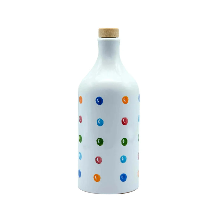 Olio Extra Vergine d'Oliva Fruttato Intenso Muraglia 0,5L — Olio Puglia — In Orcio Ceramica Pois