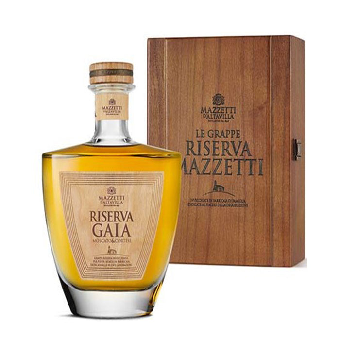 Grappa Riserva Gaia Cassetta in Legno - Mazzetti d'Altavilla