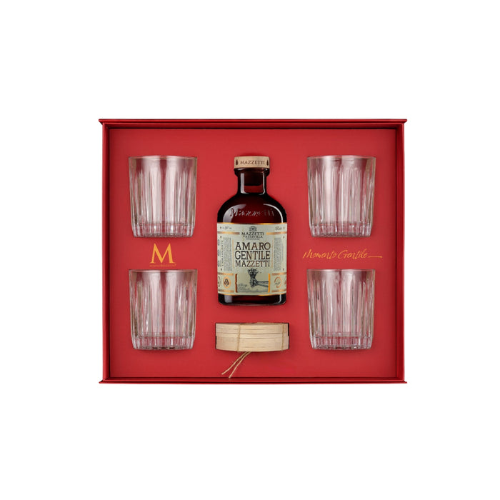 Momento Gentile Amaro Gentile + 4 Tumbler - Mazzetti d'Altavilla