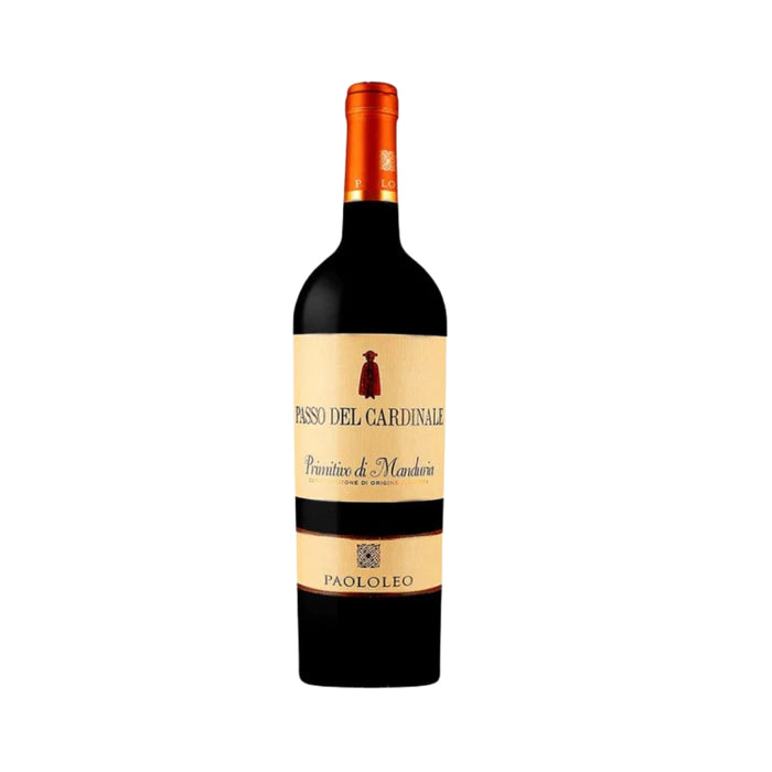 Passo del Cardinale Primitivo di Manduria DOC 2023 Paolo Leo 0,75L — Vino Rosso Puglia Primitivo