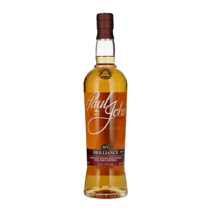 Paul John Brilliance Single Malt Indian Whisky 0,7L — Whisky India
