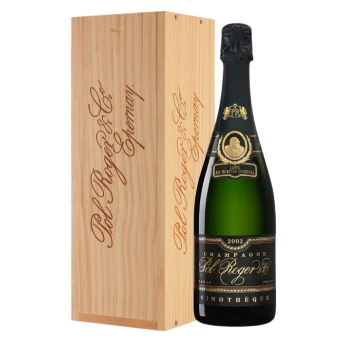 Champagne AOC Cuvée Sir Winston Churchill Vinothèque 2002 Pol Roger 0,75L — Champagne Affinato in Cantina — Millesimato Prestigio