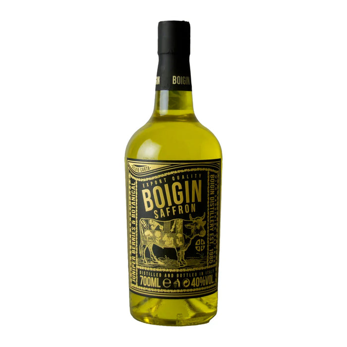 Silvio Carta Boigin Saffron Gin 0,7L — Gin Artigianale Sardegna