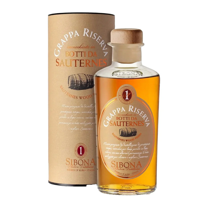 Sibona Grappa Botti da Sauternes 0,5L — Grappa Italiana