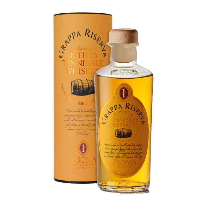 Sibona Grappa Riserva Botti Tennessee Whiskey 0,5L — Grappa Piemonte
