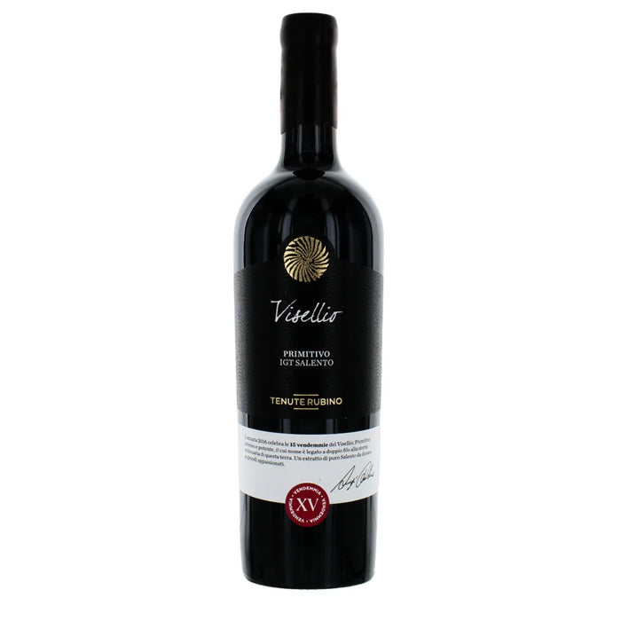 Visellio Primitivo Salento IGT 2021 Tenute Rubino 0,75L — Vino Rosso Puglia Primitivo