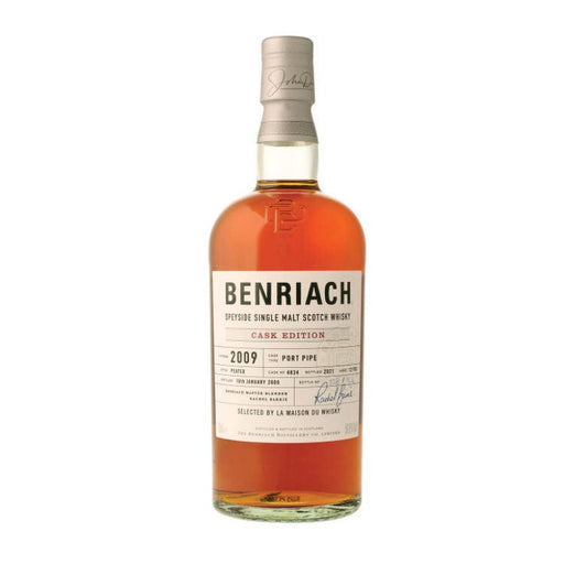BenRiach 12 YO 2009 Peated Port Pipe Single Cask Scotch Whisky Conquête - Wine&More