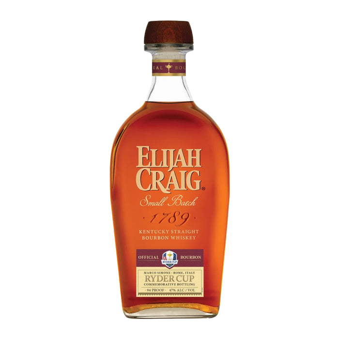 Elijah Craig Small Batch Bourbon Whiskey Ryder Cup Limited Edition
