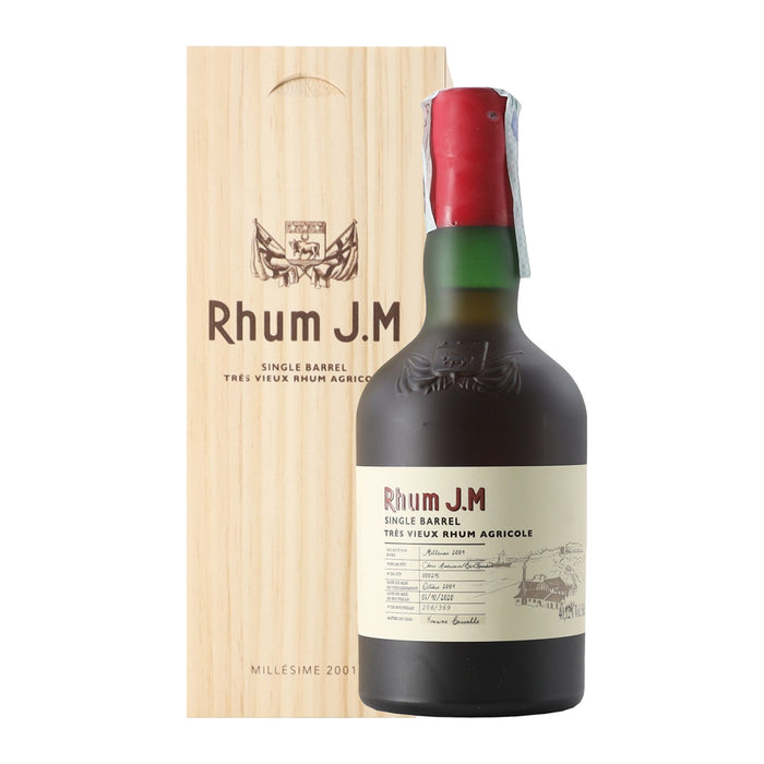 Rhum Single Barrel Très Vieux Agricole Millésime 2001 J.M.